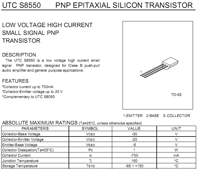Tranzistorul S8550