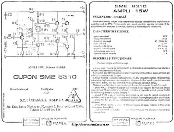 Click pentru marire Prezentare kit 8310 IPRS Baneasa - Amplificator 15W