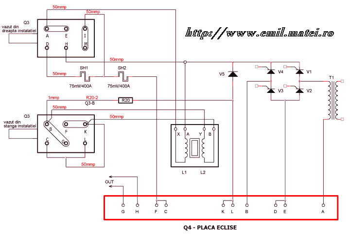 IUW400N - Schema conexiuni Q3, Q4 IUW400N - Schema conexiuni Q3, Q4