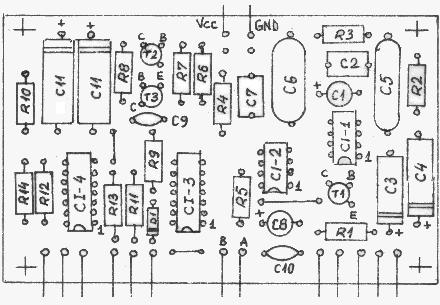 Fig.4 - PCB Fata cu componente