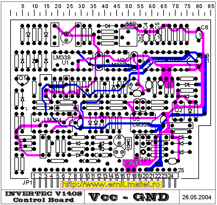 Lincoln Invertec V140-S Control PCB