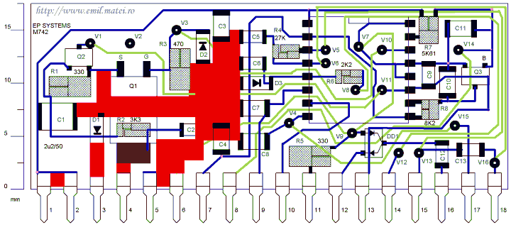 PCB (hibrid) invertor de sudare, cu NE5560 PCB (hibrid) invertor de sudare, cu NE5560