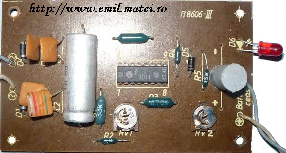 Kit IPRS Baneasa 8606 - Redresor pentru regenerare baterii de ceas asamblat
